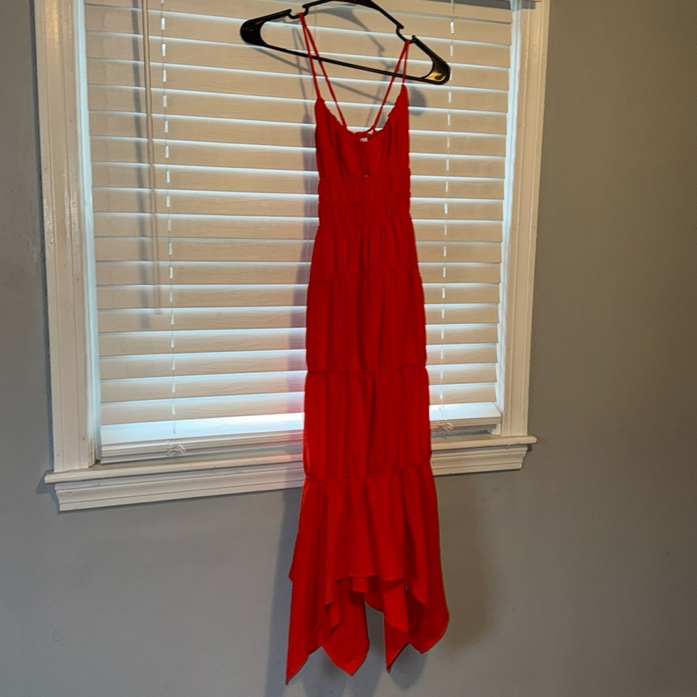 Red Dress with Adjustable Straps